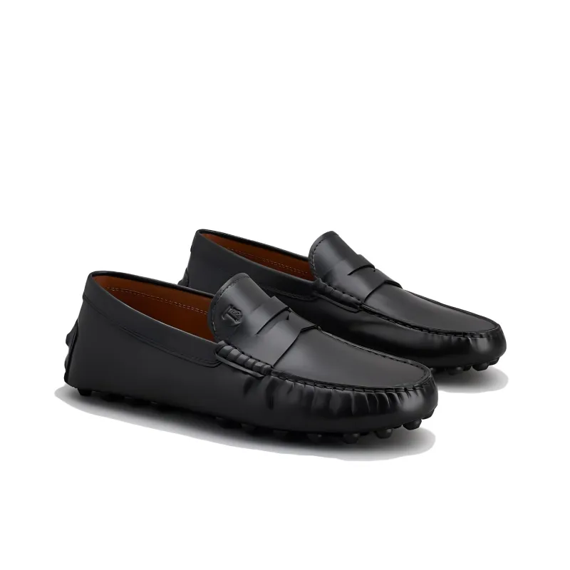 TOD'S Gommino Beanie Shoes Men's Black-2