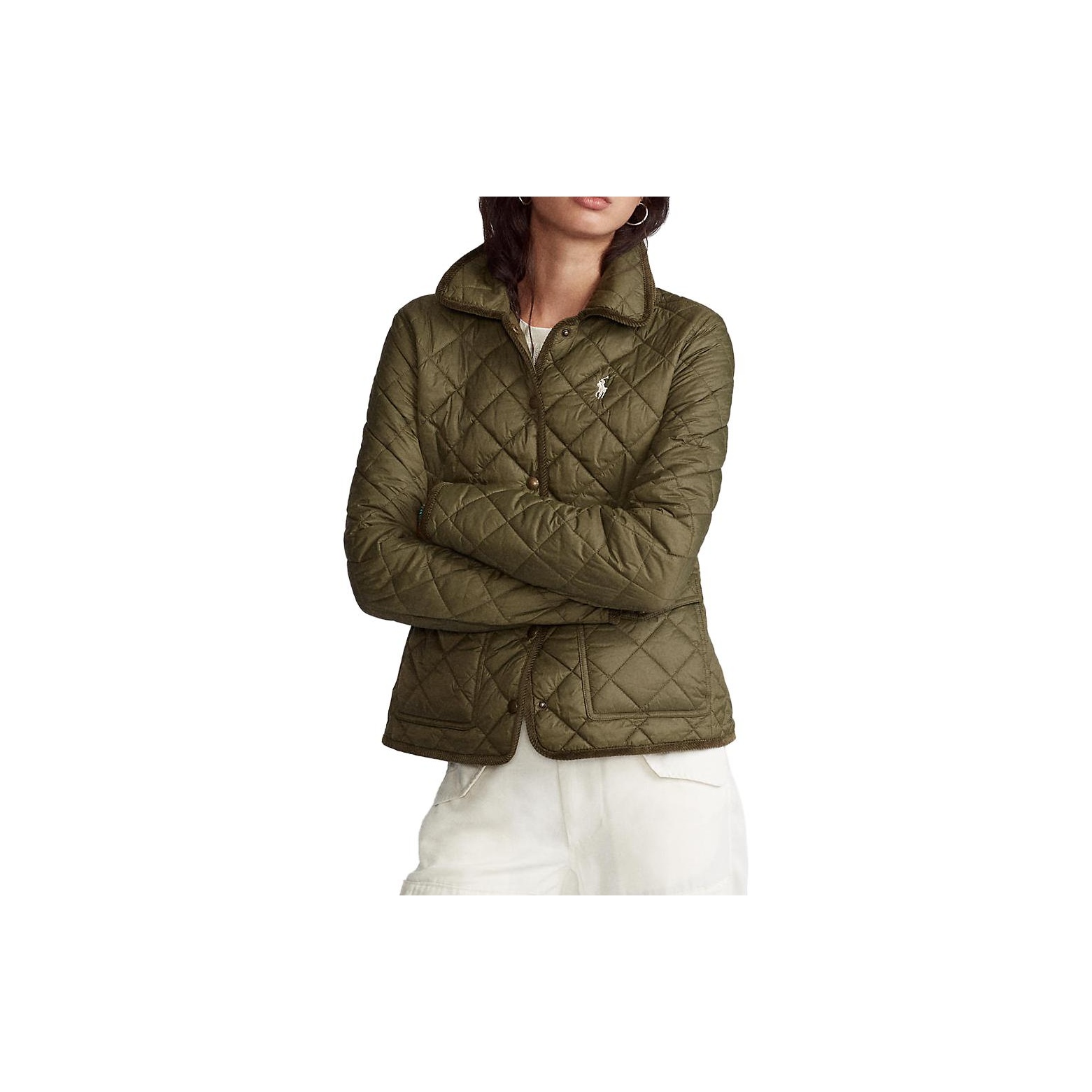 Polo Ralph Lauren Puffer Jackets Women's Dark Green - POIZON