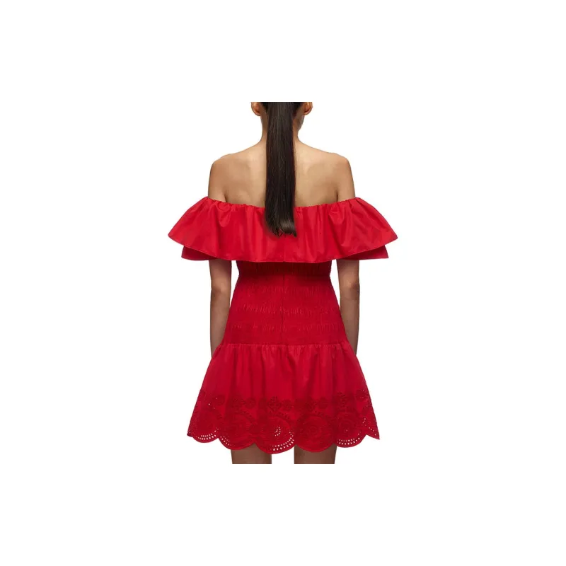 Self-portrait Sleeveless Dress Women's Red-3