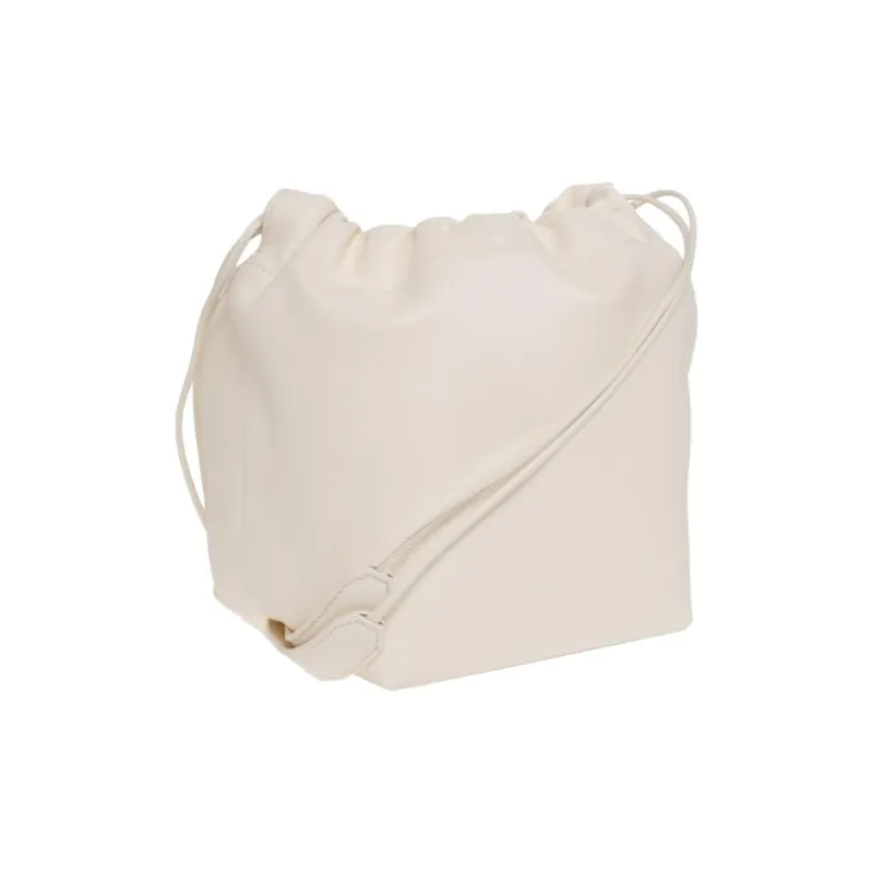 JIL SANDER Leather Bucket Bags Shoulder Bags Women's Cream-1