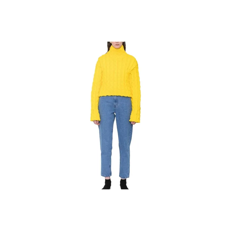Balenciaga Sweaters Women's Yellow-2
