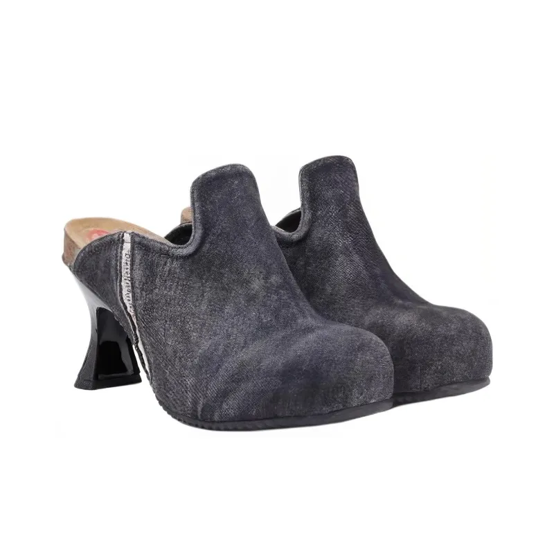 DIESEL D Woodstock Denim Mules Women's-2