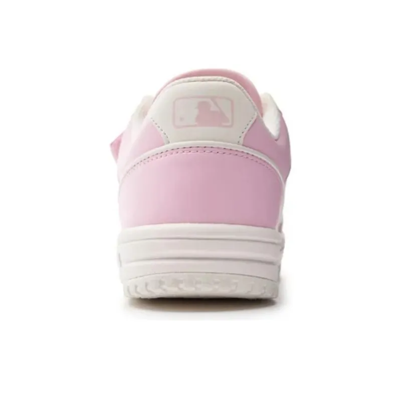 MLB Chunky Liner Slip Resistant Cushioning Balance Low Top Kids' Skateboarding Shoes White Pink Black Teenagers-4