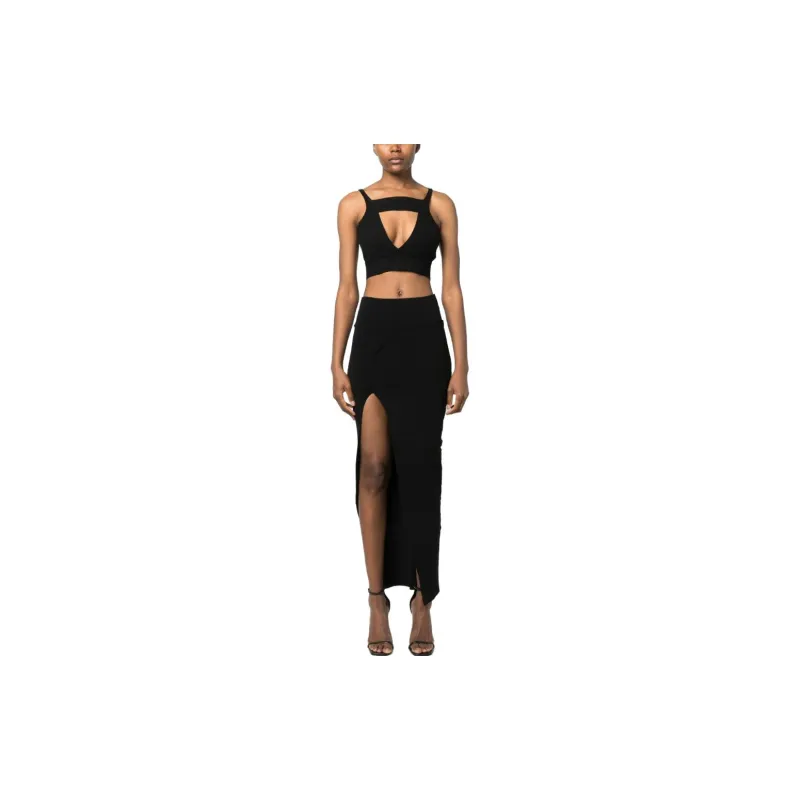 RICK OWENS Theresa Panelled Midi Skirt-1