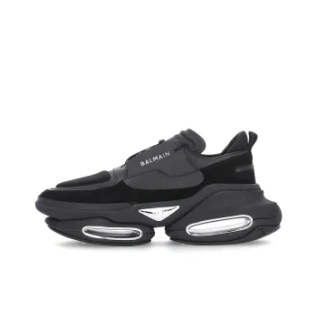 BALMAIN Anti Slip Wear Resistant Low Top Chunky Sneakers Men's Black