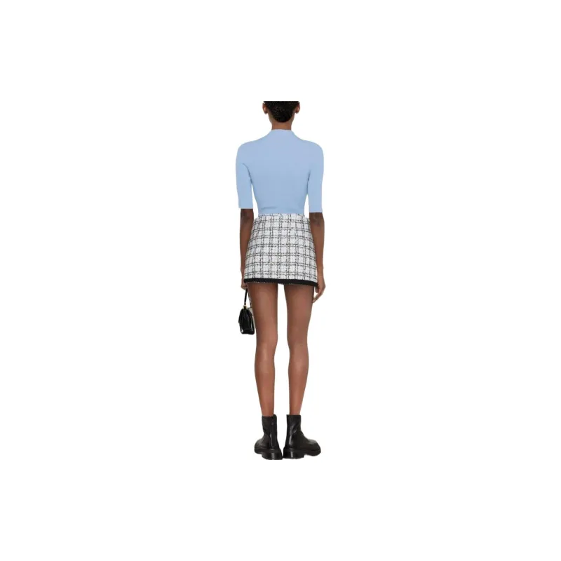 Maje Casual Short Skirts Women's Blue-1