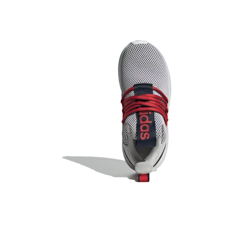Adidas LITE RACER ADAPT 7.0 Non slip Lightweight Low Top Kids' Running Shoes Gray Red Kids'-2