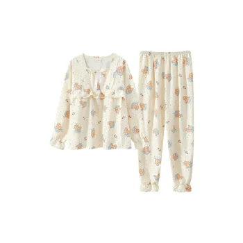 Maultiay Pajama Set Women's Apricot