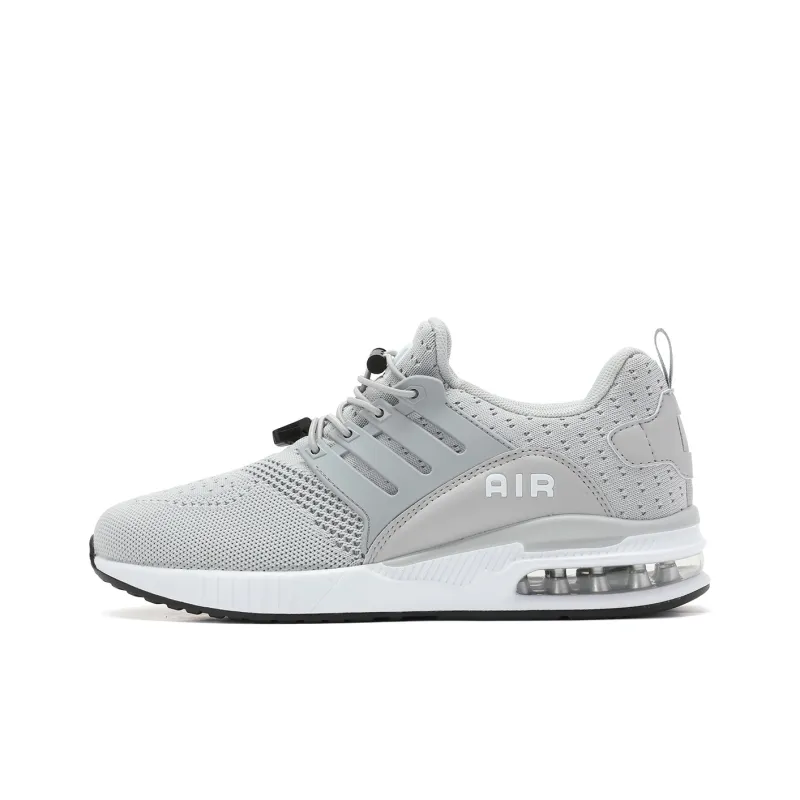 SOULSFENG Anti Slip Wear Resistant Breathable Lightweight Low Top Casual Shoes Unisex Gray-0