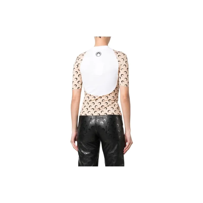 Marine Serre T-Shirts Women's White-2