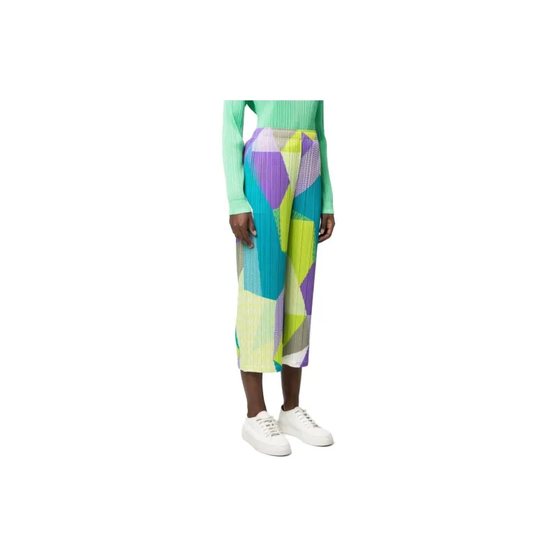 PLEATS PLEASE ISSEY MIYAKE Crossroad Cropped Trousers-3
