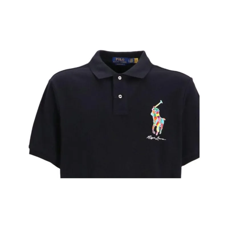 Polo Ralph Lauren FW23 Men's Pony Embroidered Polo Shirt Black-6