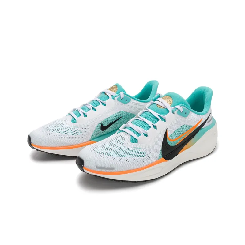 Nike Pegasus 41 Low Top Running Shoes White Blue Black Unisex-9
