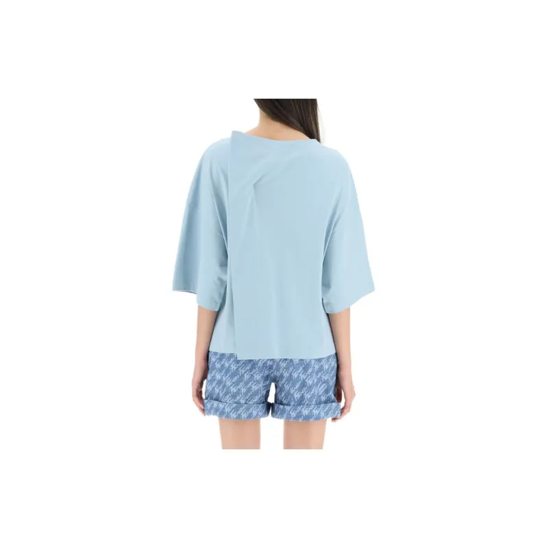 FENDI T Shirts Women's Dusty Blue-3