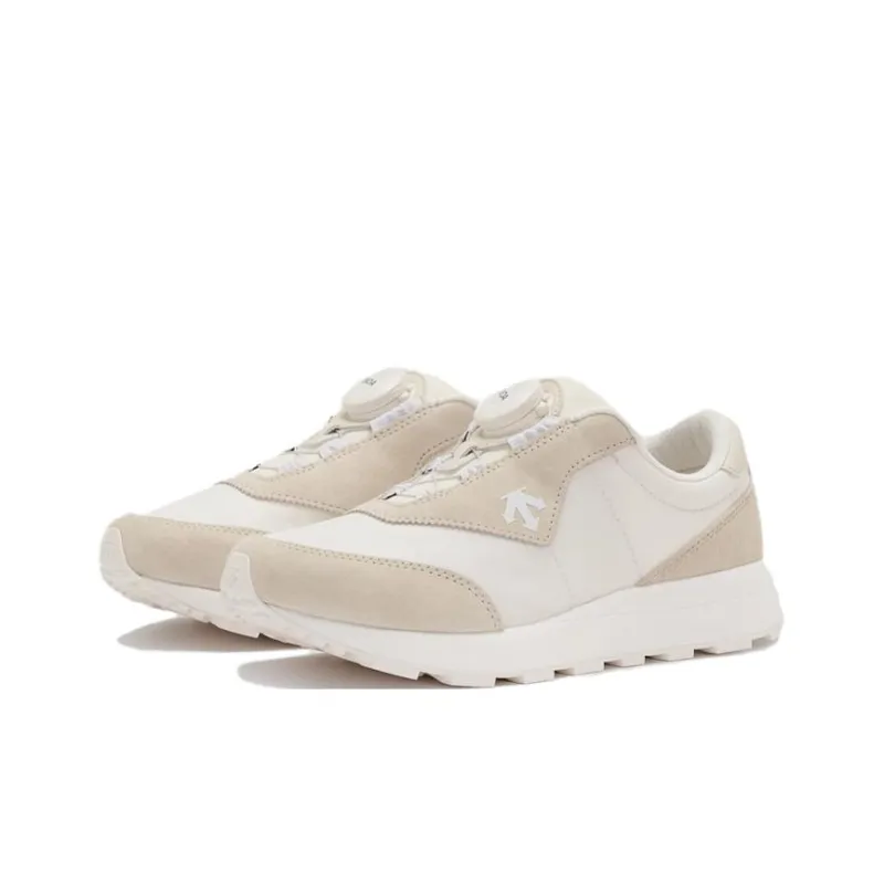 DESCENTE Sports Life Collection Anti Slip Wear Resistant Kids Lifestyle Shoes Cream White Teenagers-2