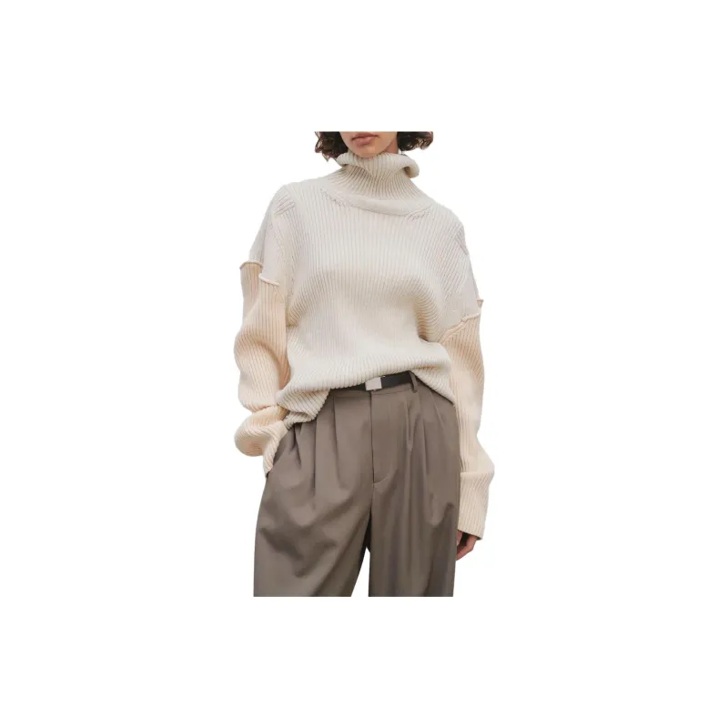 THE ROW Dua Drop shoulder Ribbed Jumper-2