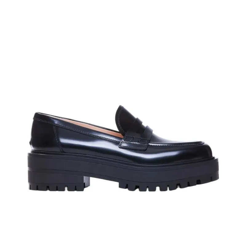 GIANVITO ROSSI Loafers 5cm Women's Black-1
