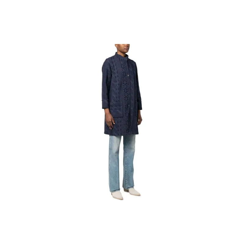 Ralph Lauren RRL Quilted Jersey Duster Coat-3