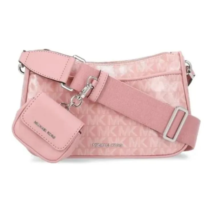 MICHAEL KORS Cotton Crossbody Bag Women's Pink-0