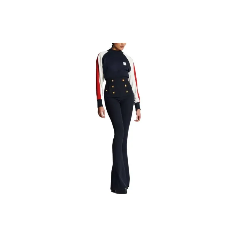 BALMAIN Wool Flared Trousers-2
