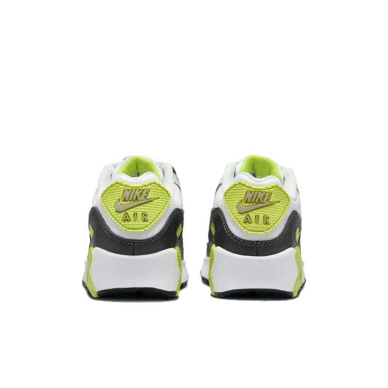 Nike Air Max 90 Anti Slip Wear Resistant Low Top Kids Lifestyle Shoes Black Green Kids'-4