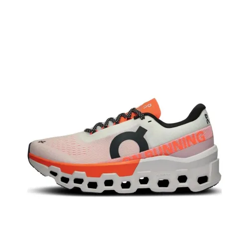 CloudmOnster 2 Running Shoes Women's Low-Top White/Orange