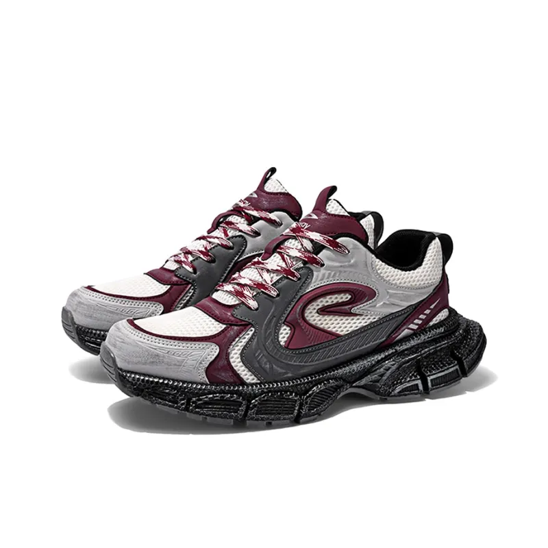 DEERWAY Cushioning Anti-Slip And Wear-Resistant Low-Top Chunky Sneakers Men's-7