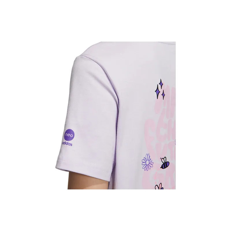 Adidas Neo T Shirt Women's Light Purple-4