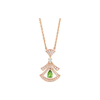 BVLGARI Divas’ Dream Series Karat Gold Necklaces Unisex Green