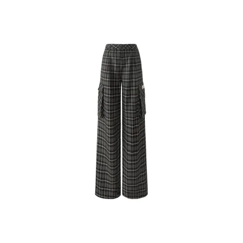 UNIFREE Casual Pants Women's Black Check