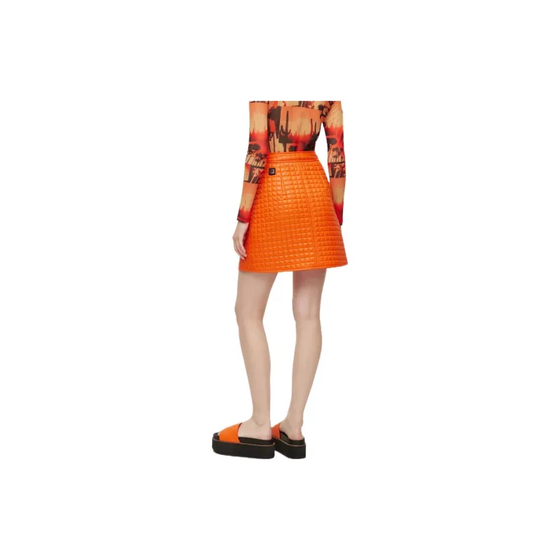 HUGO BOSS Casual Short Skirts Women's Orange-1