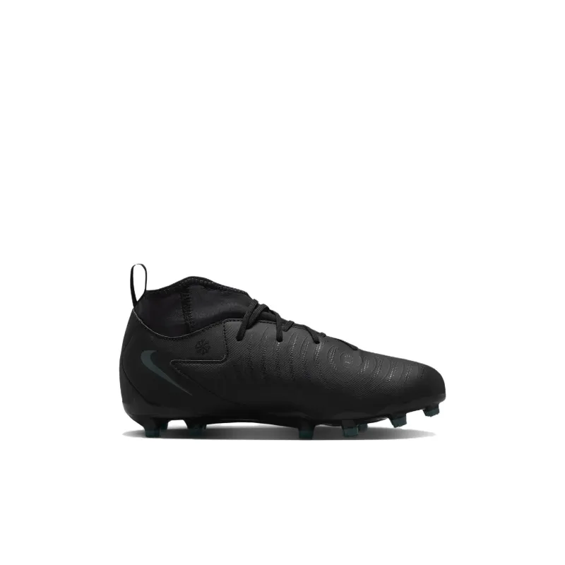 Nike Phantom Luna 2 Anti Slip Wear Resistant Mid Top Kids' Soccer Shoes Black Kids'-1