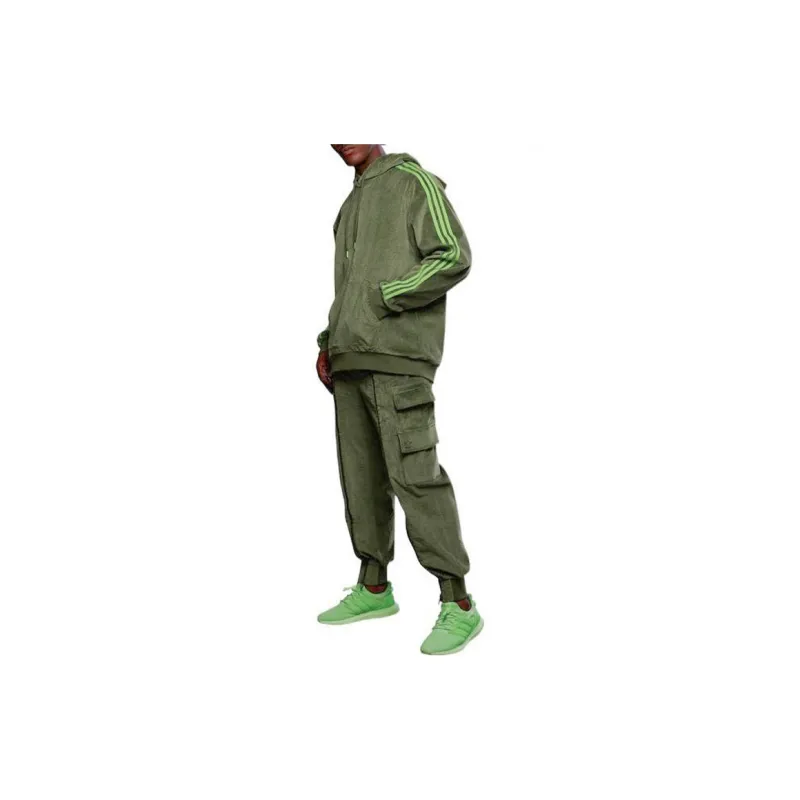 Adidas Ivy Park Halls Of Ivy Corduroy Zipper Pants All Gender Wild Pine-3