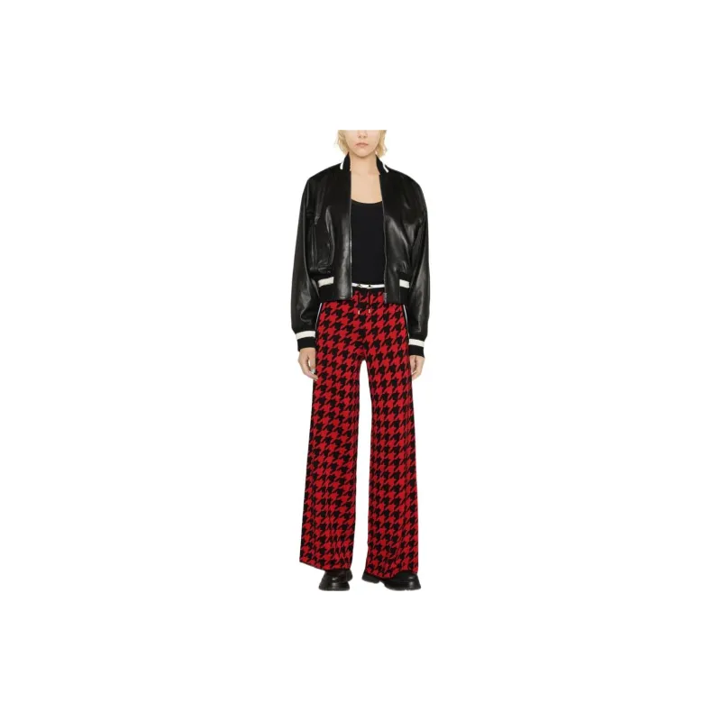 BALMAIN Knitted Sweatpants Women's Red-1