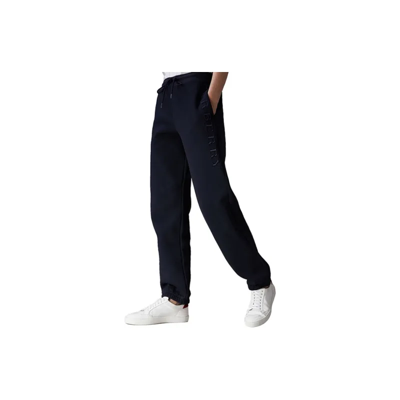 Burberry Knitted Sweatpants Women's Dark Sky Blue-4