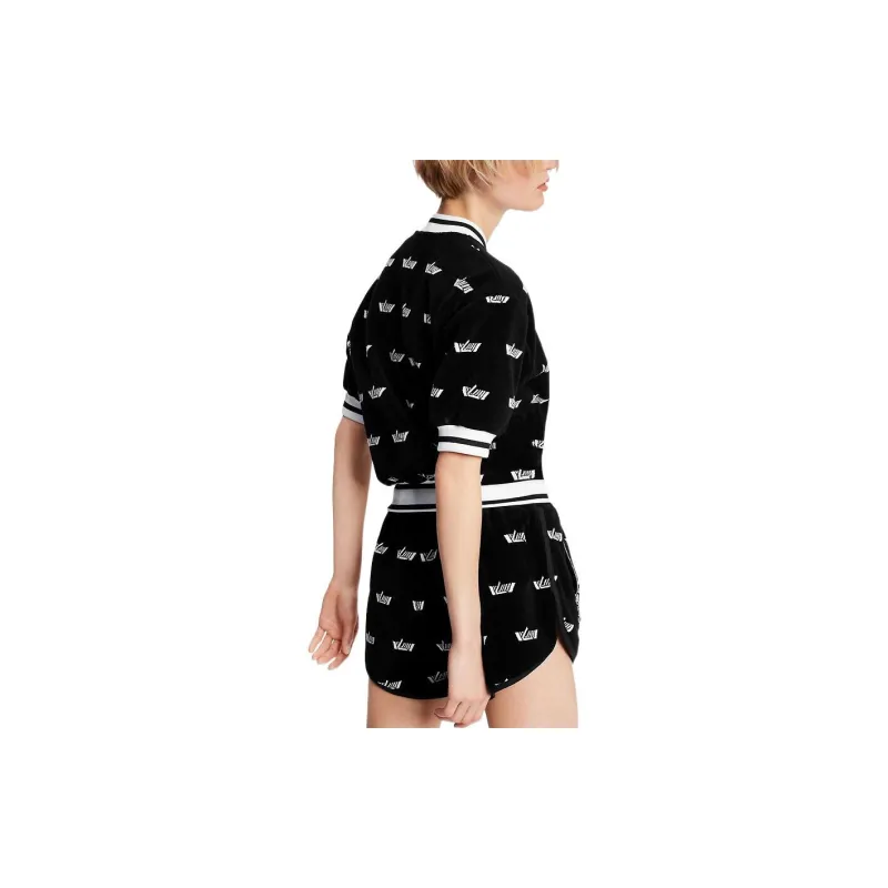LOUIS VUITTON New Quarterly Products Of LV Knitted Sweatpants Women's Black-3