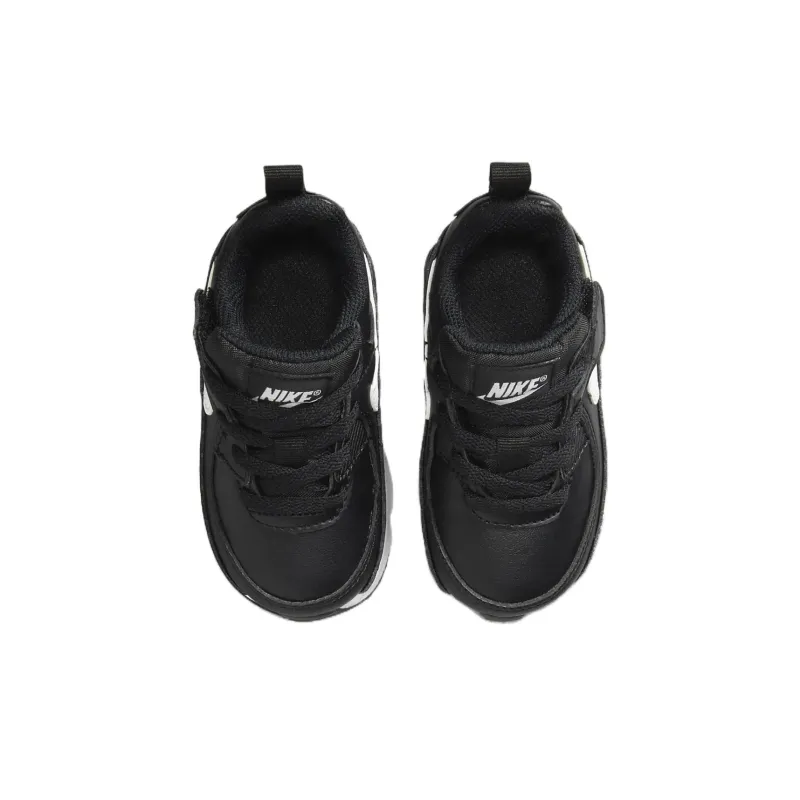 Nike Air Max 90 EasyOn Slip Resistant Anti Kick Low Top Toddler Shoes Black White Infant And Toddler-3