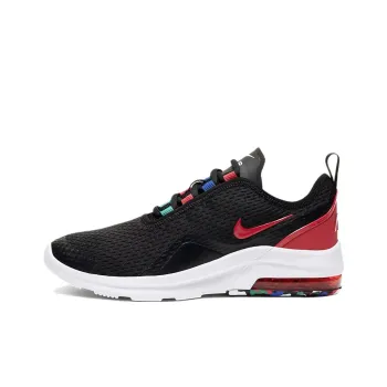 Nike Air Max Motion Cushioning, Wear Resistant Low Top Kids' Running Shoes Black White Red Teenagers
