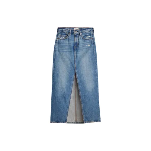 Levis Denim Long Skirts Women's Blue