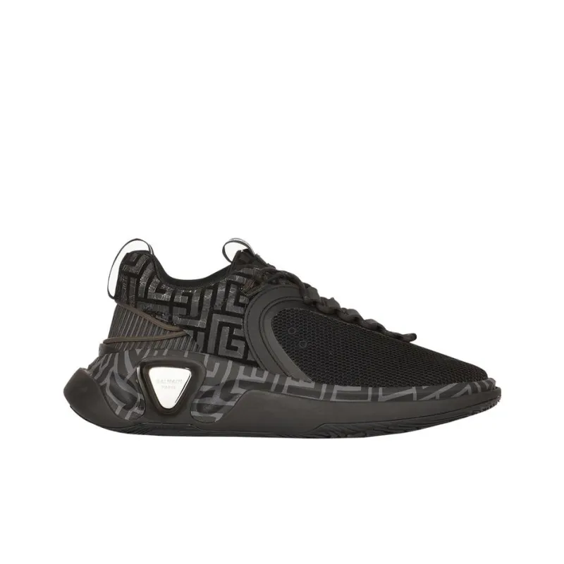 BALMAIN B Runner Wear Resistant Low Top Casual Shoes Men's Black-1