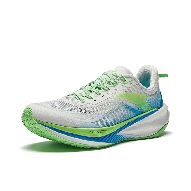 ANTA Plastic Pioneer Running Shoes Men Low Top Papyrus White/Sorrel Green/Sea Blue-1