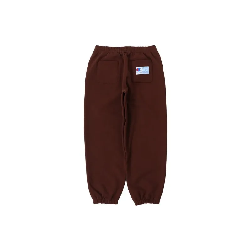 Champion FW24 Knitted Sports Pants Unisex Dark Brown-1