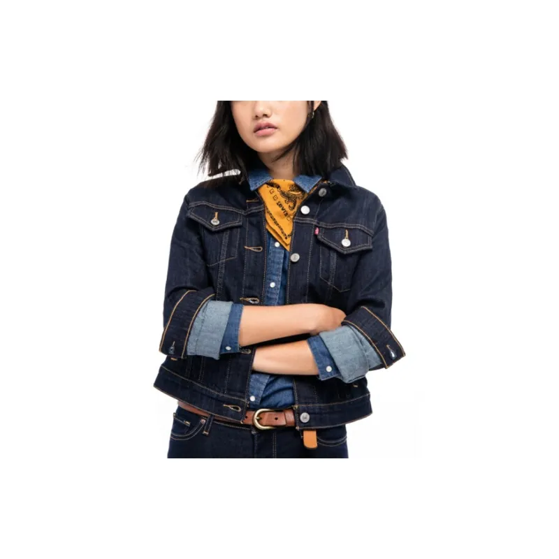 Levi's Denim Jacket Women's Dark Blue-4