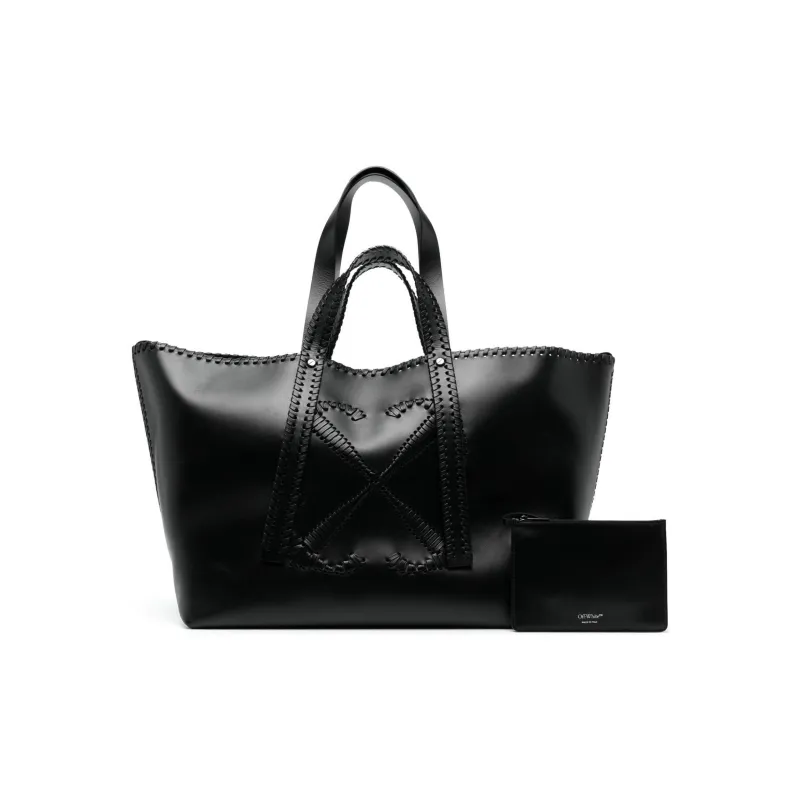 OFF WHITE Day Off Leather Tote Bag-1