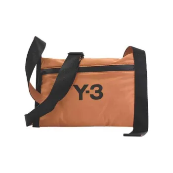 Y 3 Polyester Shoulder Bag Regular Unisex Orange & Black