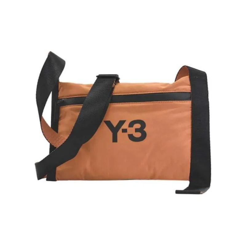 Y 3 Polyester Shoulder Bag Regular Unisex Orange & Black-0
