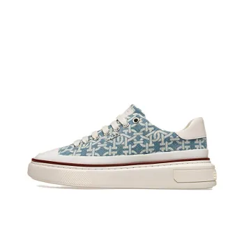 BALLY Maily Low Top Stylish Skateboarding Shoes Women's Blue White