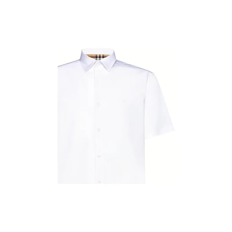 Burberry Logo Embroidered Short Sleeved Shirt-2