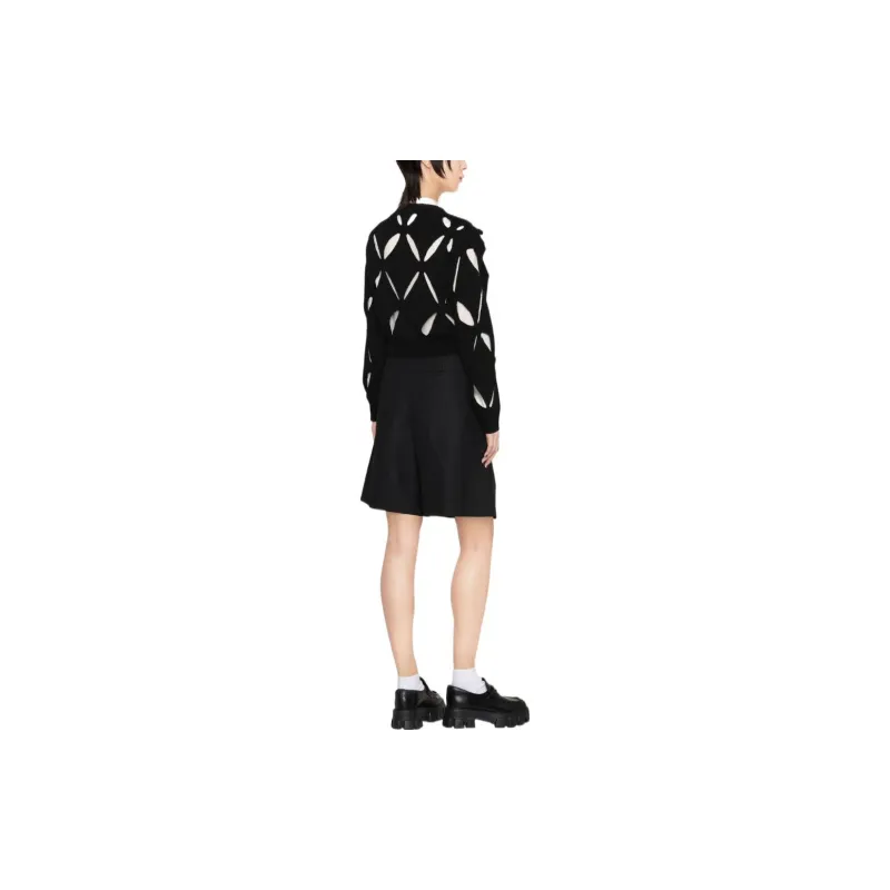 Valentino Crop Tops Women's Black-2