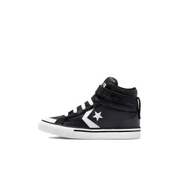 Converse Pro Blaze Strap Anti-Slip Wear-Resistant High-Top Kids Lifestyle Shoes Black White Children Aged 3-7 Years Old